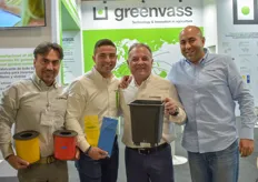 Het team van Greenvass: Vahid Bagheri, Erick Vazquez, Roque Cascales Miguel Angel Lucena.