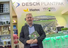 Een nieuwe stand voor Desch Plantpak, Hatec & Vegobel, maar een bekend gezicht: Geert Van de Voorde!
