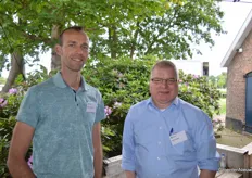 Dennis Barendse (Beekenkamp Plants) en Frank Steuns (Grodan)