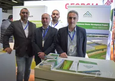 Vertegenwoordigers van het ambitieuze Imeriti Agrozone project zijn Levan Lominadze, Levan Urotadze, Giorgi Chkuaseli & Archil Bukia