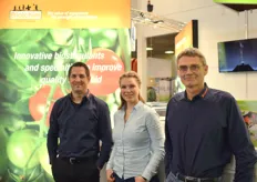Jan Böcker, Franziska Hohmann en Bernd Kemper van Biolchim: thuis in gewasbescherming van glasgroenten tot hardfruit.