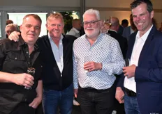 John Reijnders, courgetteteler, Hans Knippenbergh van Staay Food Group, Edwin Willemsen preiteler en Wim Coenen, peenteler.