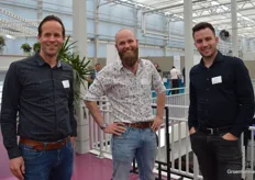 Harm van Adrichem van Gearbox Innovations, Gabriël van der Kruijk van Koppert en Tom Vroegop van Koppert